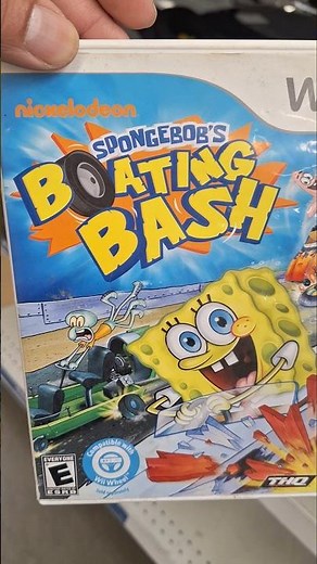 Wii Spongebob's Boating Bash collectible game item #goldhunter137