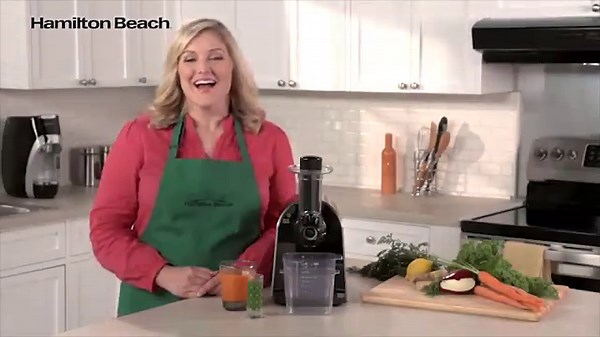 Hamilton Beach Cold Press Masticating Juicer Machine, Slow and Quiet Action, Juice Fruits & Vegetables, BPA Free, Easy Clean (67951), 150 Watts, Silver