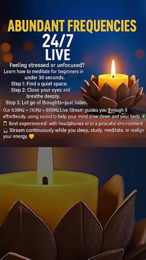 Calming Piano + Frequencies | How To Meditate For Beginners In Under 30 Sec