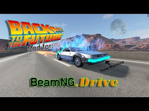Using The DeLorean Time Machine In Beamng.Drive!