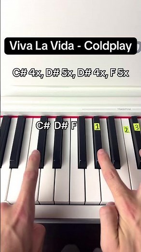 Viva La Vida - Coldplay Easy Piano Tutorial #piano #coldplay #donnermusic