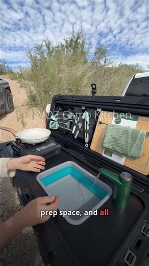 VOZ Camp Kitchen Setup - No Connections Needed, Everything Built In