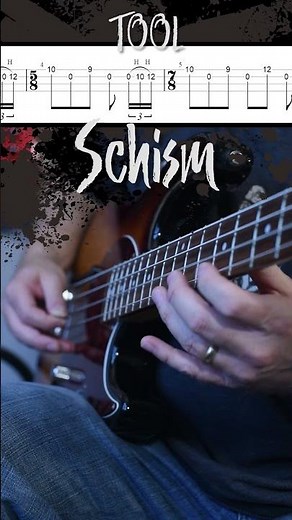Schism by Tool Bass and Guitar Riff with Tab