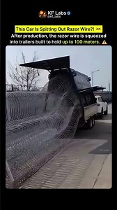 How Razor Wire Is Unloaded. 🚧