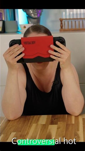 The cardboard Virtual Boy is actually genius #budget #vr #gaming