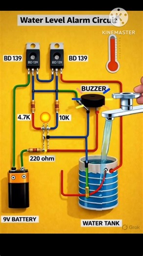 Water Level Alarm CircuitElectronics Project| Simple DIY