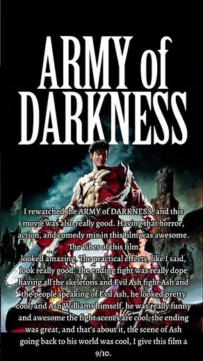 Army of Darkness (1990) Movie Review