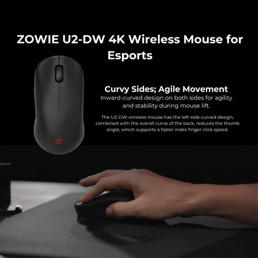 ZOWIE U2-DW 4K Wireless Mouse for Esports For Claw-Grippers; Multi-Angle Movement​ Wireless Mouse: Agile and Enduring. Upgrade now → https://benqurl.biz/3PuTP6f | BenQ | Facebook
