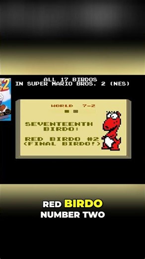 ALL 17 Birdos in Super Mario Bros. 2 - FINAL BOSS! #shorts