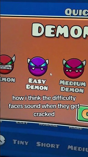 how difficulty faces sound when they got cracked in geometry dash #geometrydash #game
