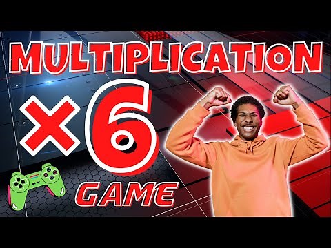 6X MULTIPLICATION GAME! BRAIN BREAK EXERCISE, MOVEMENT ACTIVITY. MATH GAME TIMES TABLES