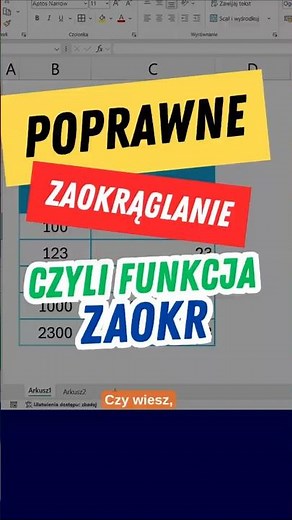 Formatowanie vs. Zaokrąglanie w Excelu – co musisz wiedzieć! 📉 #excel #exceltips #exceltricks