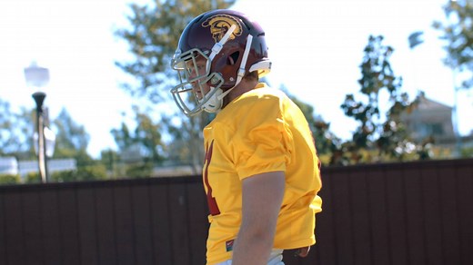 1.2K reactions · 1K shares | Jake Olson is a long snapper for the USC Trojans football team. He is also completely blind. Playing NCAA Football is hard, doing it without sight is even harder. | Great Big Story | Facebook