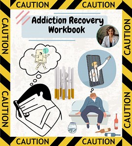 Addiction Recovery Workbook For Adults | CBT + DBT Worksheets for Adults