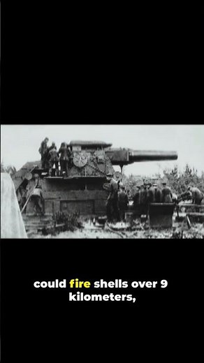 Big Bertha: The WWI Gun That Crushed Forts in Minutes 😳 #shorts #historyfacts