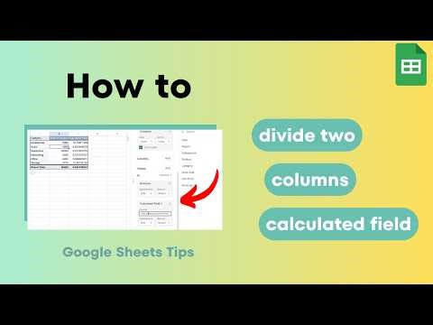Google Sheet: Pivot Table Calculated Field Divide 2 Columns