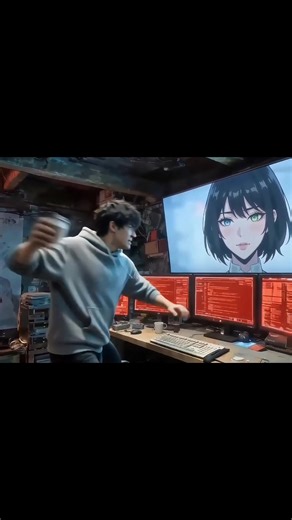 Jax smashed the screen and crossed into unknown world! #ai #anime #manhwa#scifi