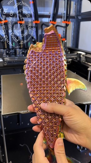 20K views · 424 reactions | 3D printing something fishy with prusa XL but things shifted a bit 梁. Design by @stlflix_ #asmr #asmrcommunity #3dprinting #3dprintingcommunity #prusa #satisfying #shark #rainbow #megalodon #greatwhiteshark | 3DPrintingDoctor | Facebook