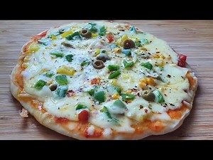 Tawa Pizza Recipe | Pizza at home without oven without yeast 3 ingredients dough