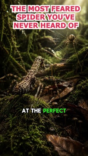 Assassin Spider | The Spider That Hunts Other Spiders | Nature's Deadliest Hidden Predator #shorts