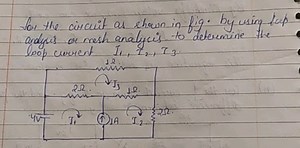 For the circuit as shown in fig. by using lop andes or mesh ana... | Filo