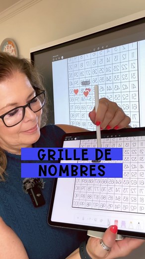 🔢Comment exploiter la grille de 100 avec le numérique?Grille de nombres interactives1- Devine le nombre cachéNombre avant, entre, après? Petit/grand que…?Y a-t-il un (0, 3, 8…) dans ton nombre?Nombre pair/impair?Nombre unités/dizaines?Biffer les nombres ne correspondant pas au nombre caché2- Compter par 2, 3, 53- Chanter les nombres 4- Opérations sur la grille5- Grille de nombres en morceaux #profnuméric #mouvementgratuit #numération #enseignanteauprimaire #enseignantes #frenchimmersion #mathém