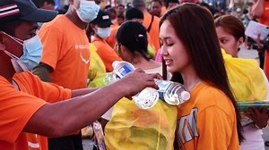 Typhoon Odette Relief Operations headed by Bloomberry Cultural Foundation Inc., ICTSI Foundation Inc., and Solaire Cares in cooperation with PAGCOR, Armed Forces of the Philippines, Philippine National Police, and Philippine Coast Guard, were organized to provide aid to several areas in Siargao. Volunteer team members from Solaire and ICTSI flew to the island to distribute essential goods to various affected communities. #SolaireCares #BarugSiargao | Solaire Resort