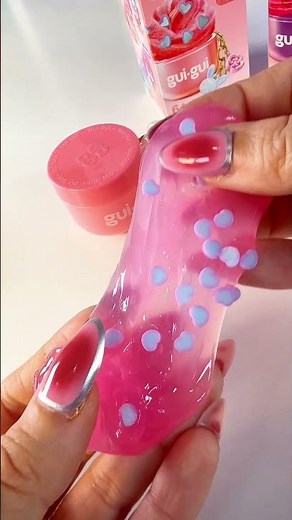 Gui Gui Mini Cloud + Clear Slime #asmr #guigui #slime