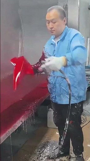 Fast Electrostatic Spray Painting Process - Good tools make work easy