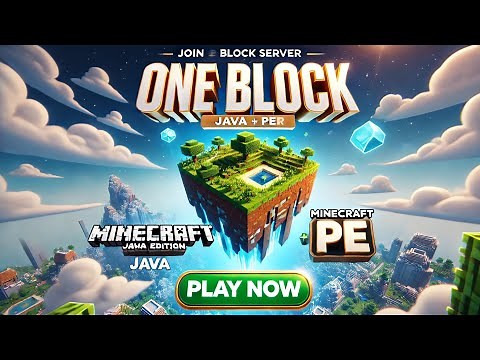 Best One Block Server for Minecraft – Java & PE Tutorial