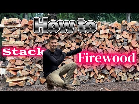 Stacking Cordwood The Proper Way!!!