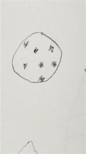 How to draw a chocolate chip cookie 🍪 #shorts