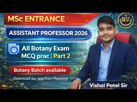 Part 2 | All Botany Exam | MCQ Practice | Msc Entrance & Assistant Professor