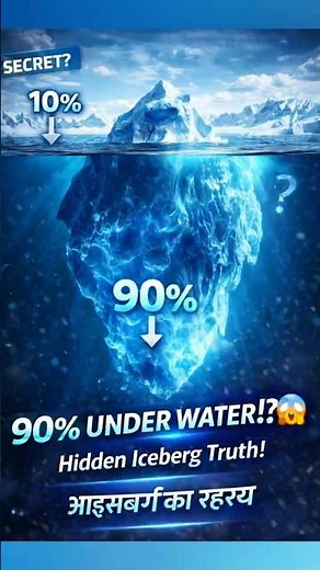 Why 90% of Icebergs Stay Underwater 😱 Hidden Science Explained! ❄️ | The Mystery of Icebergs