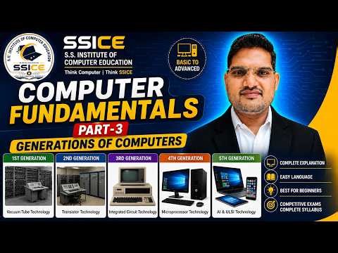 Computer Fundamentals Part-3 | Generations of Computers in Hindi | 1st to 5th Generation