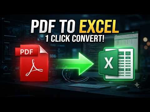 PDF to Excel Convert Kaise Kare | PDF Data Ko Excel Me Convert Kare | Free Method