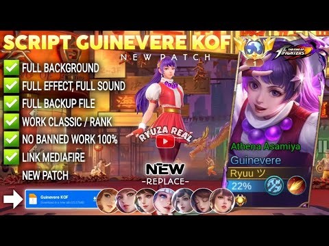 Script Skin Guinevere KOF - Athena Asamiya No Password | Full Effect Voice | Patch Terbaru