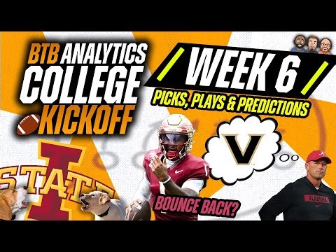 College Football Week 6 Breakdowns and Model Predictions
