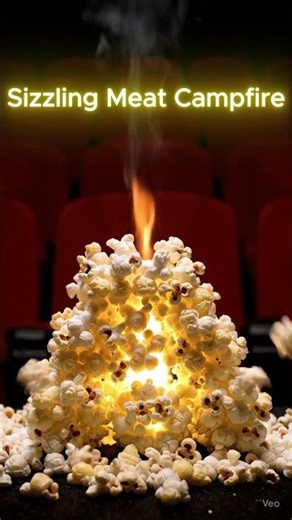 Popping Popcorn Campfire ASMR #music #asmr #ASMR #CampfireSounds