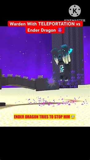 Warden With TELEPORTATION vs Ender Dragon 😈🔥 Part 4 #shorts #minecraft #gaming #animation