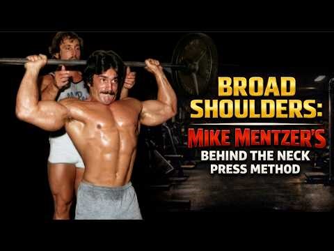 BROAD SHOULDERS: MIKE MENTZER’S BEHIND THE NECK PRESS METHOD #mikementzer #training #gym