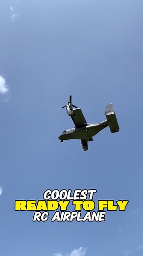 The V-22 Osprey is one of the coolest RC Airplanes out, and it comes Ready to Fly with everything needed to get in the air #rc #radiocontrol #hobbies