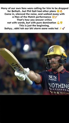 Man of the Match performance 💥🏆#shortvideo #shortsfeed #shorts #rcbvsmi