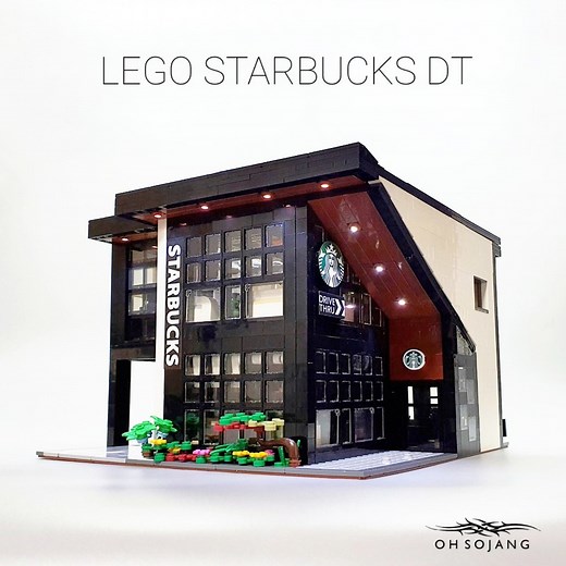 LEGO MOC-45635 Modern Cafe Modular 2020 (Modular Buildings 2020)