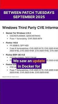 Between Patch Tuesdays September 2025 #shorts