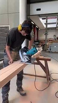 Comment faire un chanfrein de charpente. TUTO