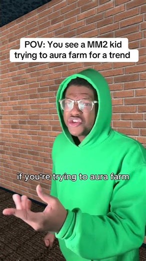 POV: You see the MM2 kid aura farming for a trend