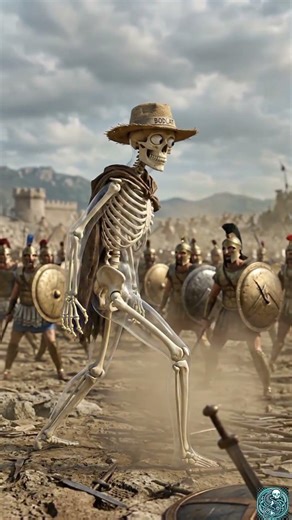If a Skeleton Had Magneto’s Powers in Ancient Greece.. #skeleton #3danimation #animation