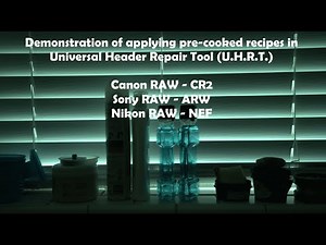 Repairing corrupt RAW photos (CR2, NEF, ARW) of all 3 major camera brands, Canon, Nikon and Sony.