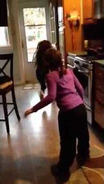 Two little girls fighting